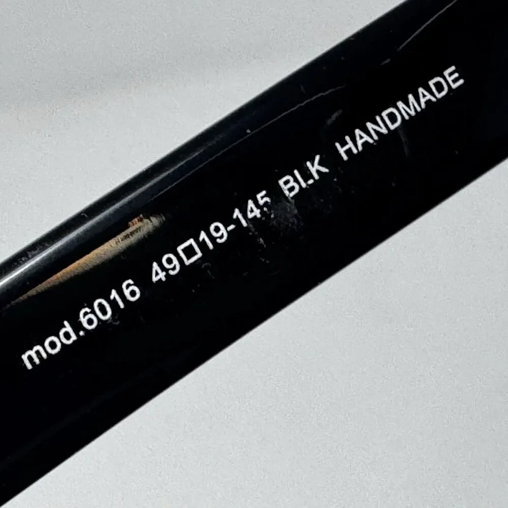 MODO 6016 BLK Black Handmade Eyeglass Frames 49-19-145 Japan
